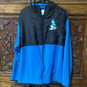 Disney Donald Duck Men’s Fleece Full Zip Jacket Size XL